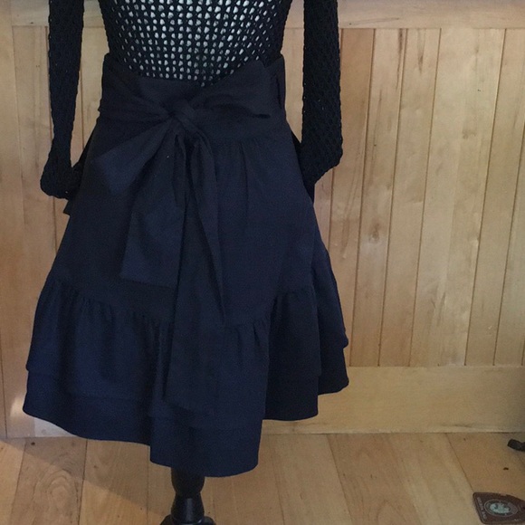 NWT! Marissa Webb Black Milos Faille Wrap Skirt 4 - Picture 9 of 13